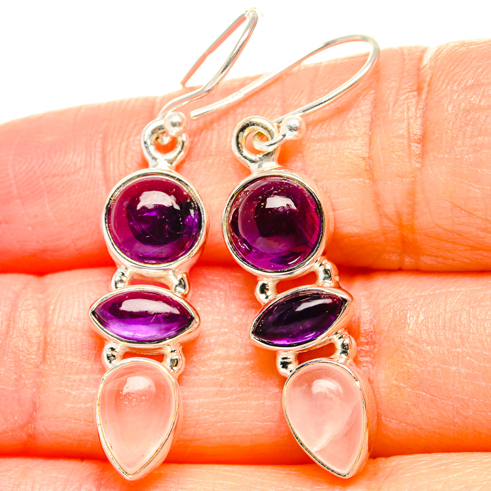 Amethyst Earrings handcrafted by Ana Silver Co - EARR430535