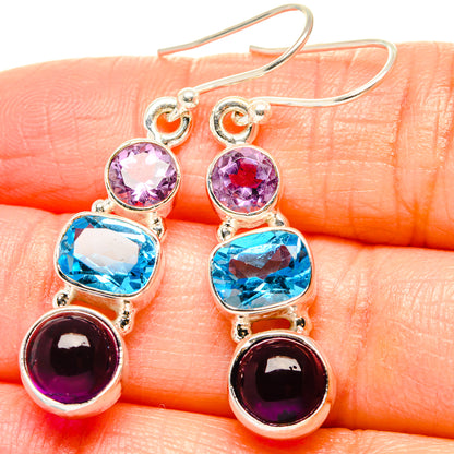 Amethyst Earrings handcrafted by Ana Silver Co - EARR430539