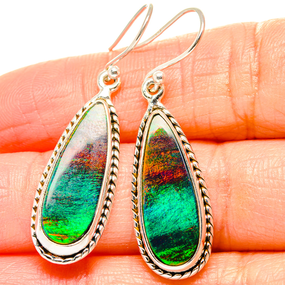 Aura Opal Earrings handcrafted by Ana Silver Co - EARR430540