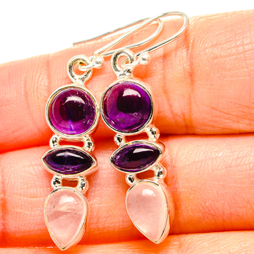 Amethyst Earrings handcrafted by Ana Silver Co - EARR430541