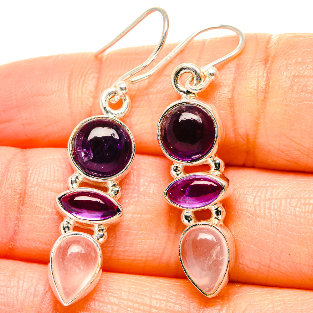 Amethyst Earrings handcrafted by Ana Silver Co - EARR430543