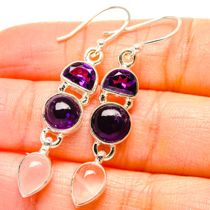 Amethyst Earrings handcrafted by Ana Silver Co - EARR430544