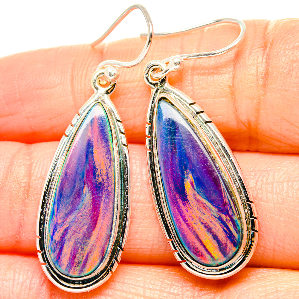 Aura Opal Earrings handcrafted by Ana Silver Co - EARR430545