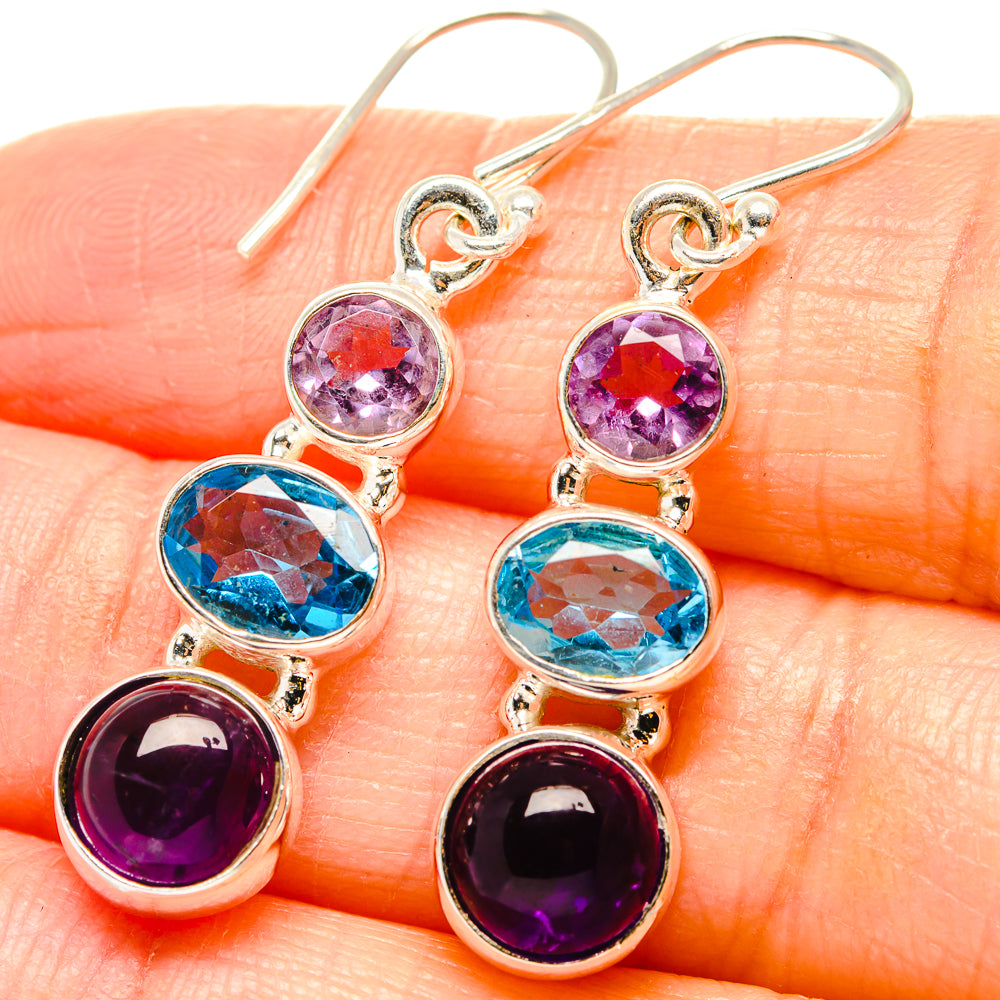 Amethyst Earrings handcrafted by Ana Silver Co - EARR430547