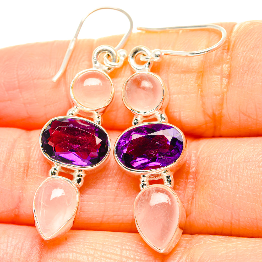 Amethyst Earrings handcrafted by Ana Silver Co - EARR430548