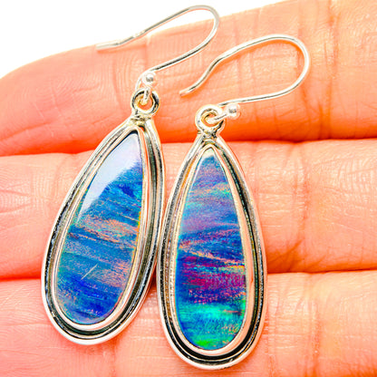 Aura Opal Earrings handcrafted by Ana Silver Co - EARR430551