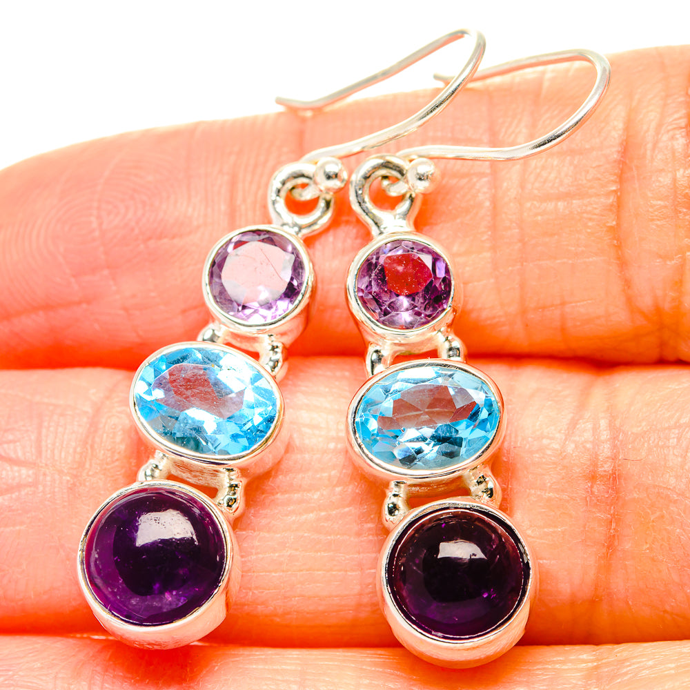 Amethyst Earrings handcrafted by Ana Silver Co - EARR430558