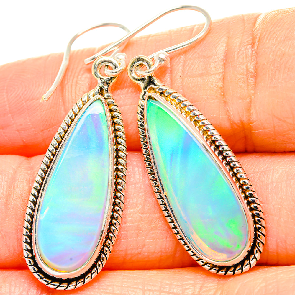 Aura Opal Earrings handcrafted by Ana Silver Co - EARR430563