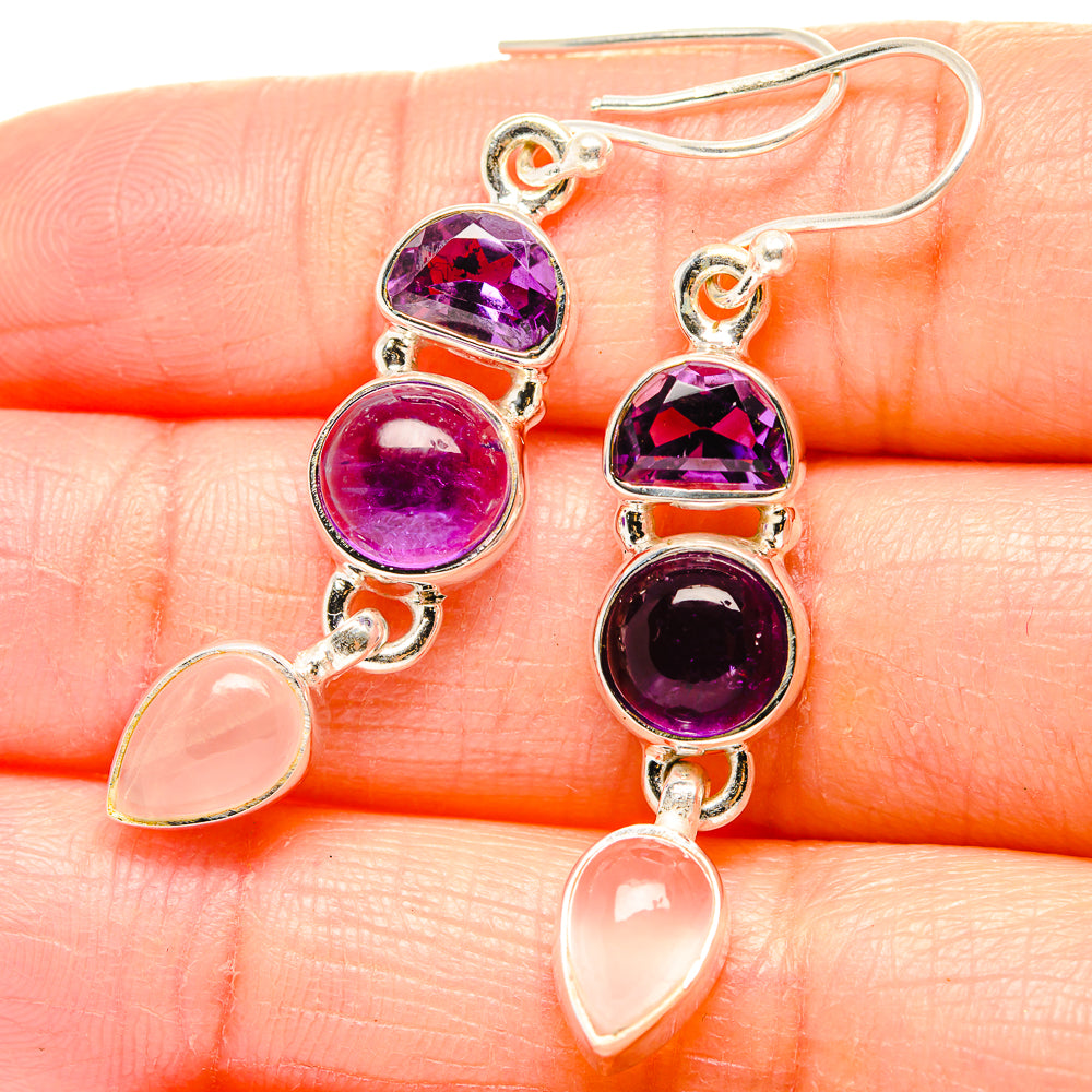 Amethyst Earrings handcrafted by Ana Silver Co - EARR430567