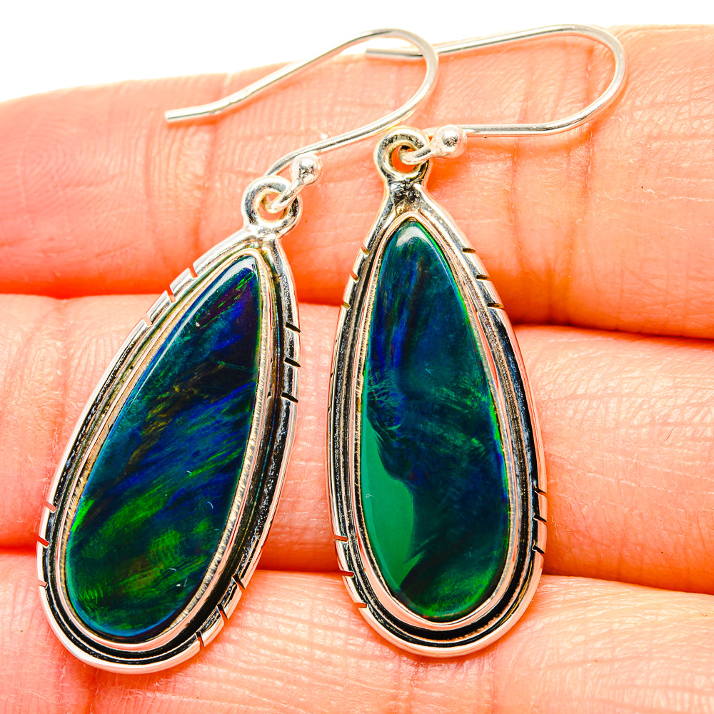 Aura Opal Earrings handcrafted by Ana Silver Co - EARR430569