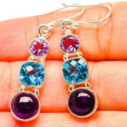 Amethyst Earrings handcrafted by Ana Silver Co - EARR430574