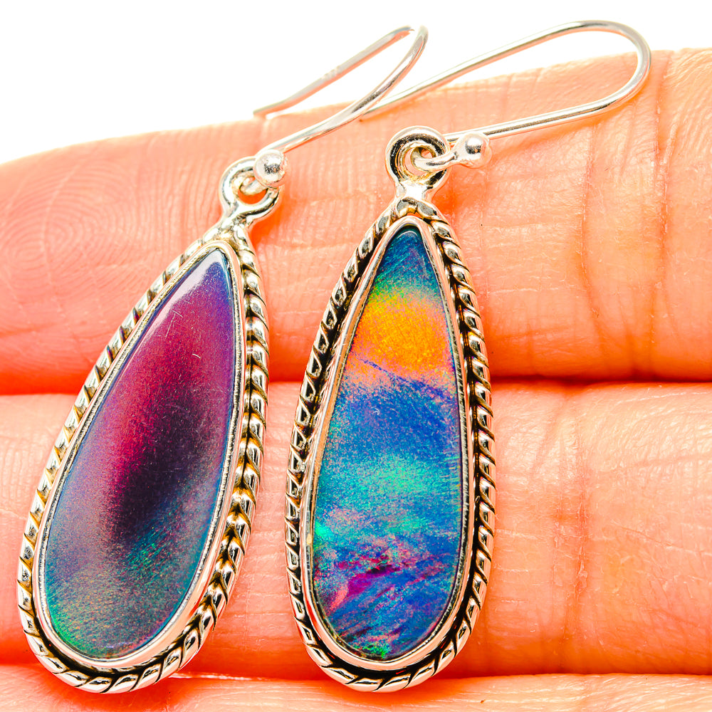 Aura Opal Earrings handcrafted by Ana Silver Co - EARR430576