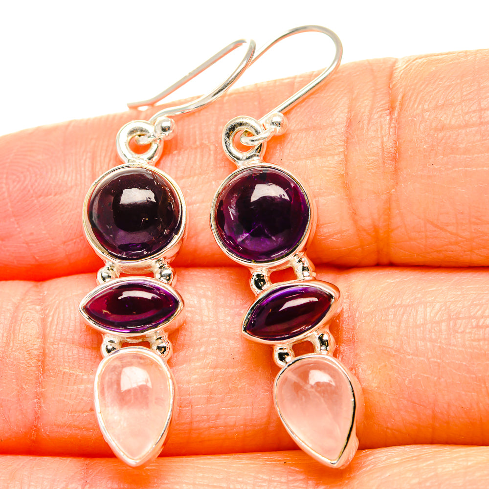Amethyst Earrings handcrafted by Ana Silver Co - EARR430578