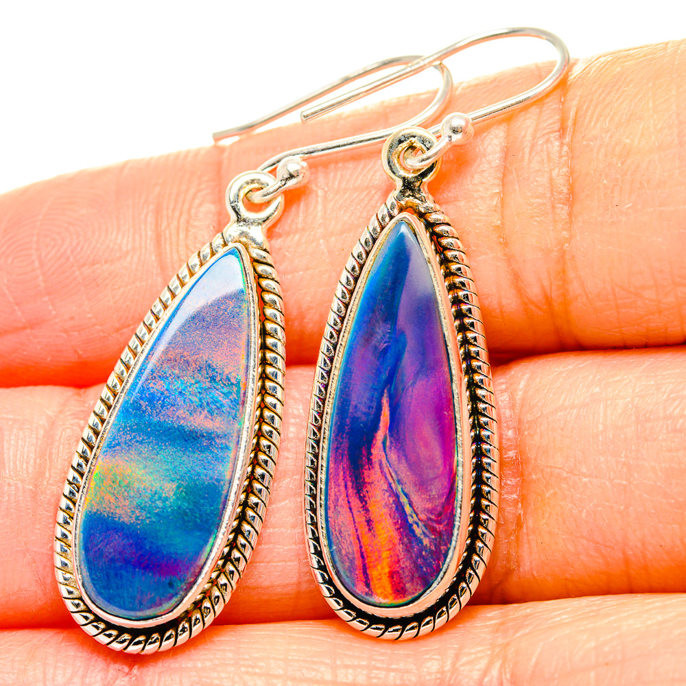 Aura Opal Earrings handcrafted by Ana Silver Co - EARR430579