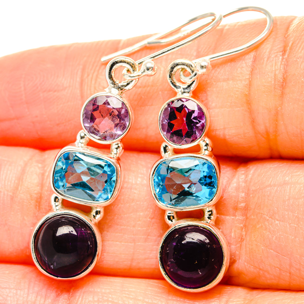 Amethyst Earrings handcrafted by Ana Silver Co - EARR430580