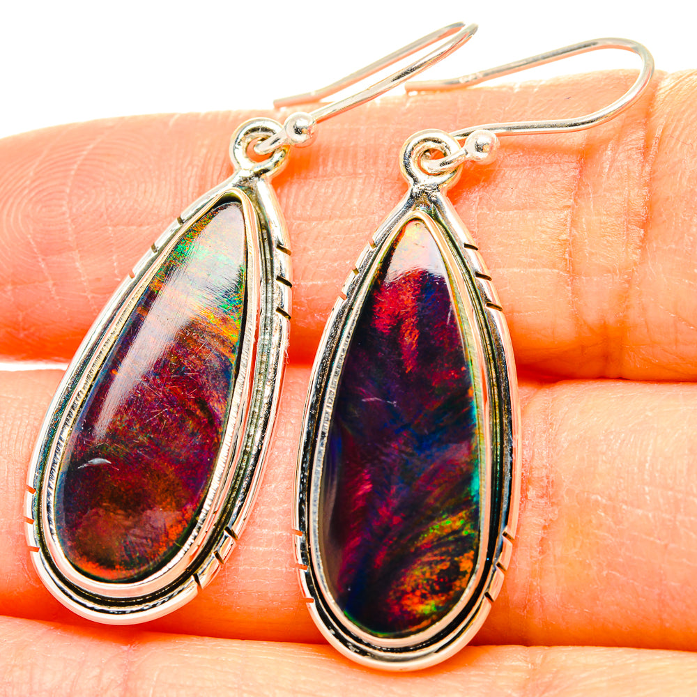 Aura Opal Earrings handcrafted by Ana Silver Co - EARR430585
