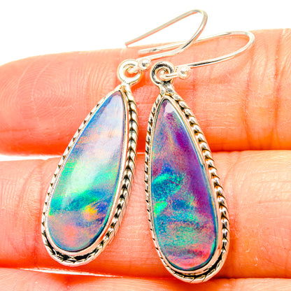 Aura Opal Earrings handcrafted by Ana Silver Co - EARR430591