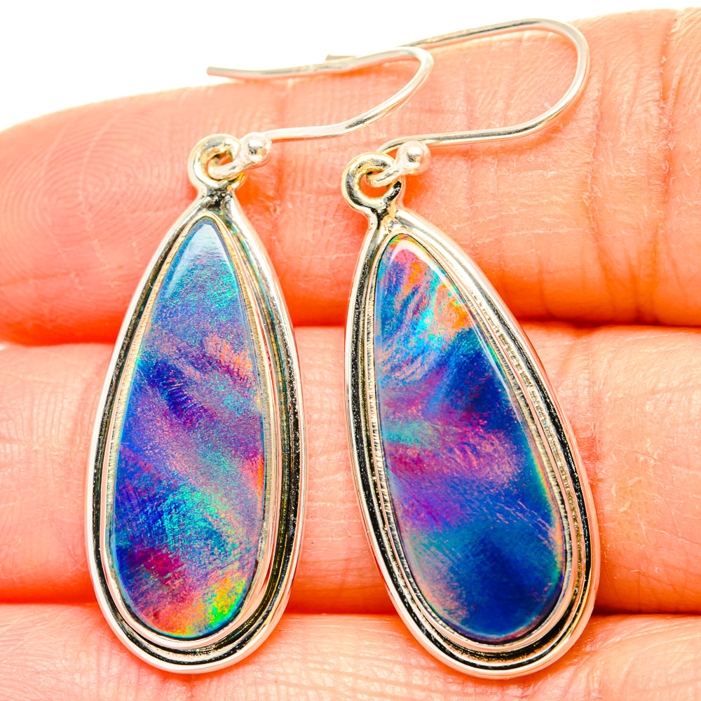 Aura Opal Earrings handcrafted by Ana Silver Co - EARR430597