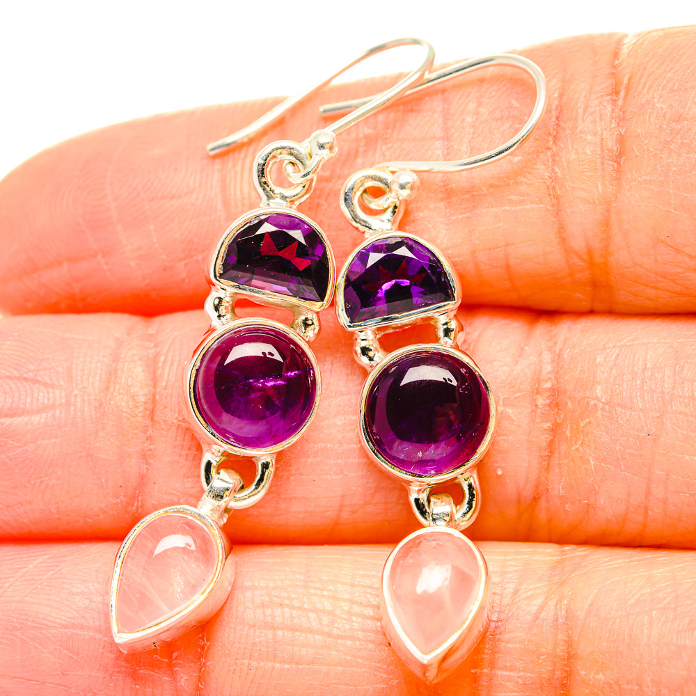 Amethyst Earrings handcrafted by Ana Silver Co - EARR430599