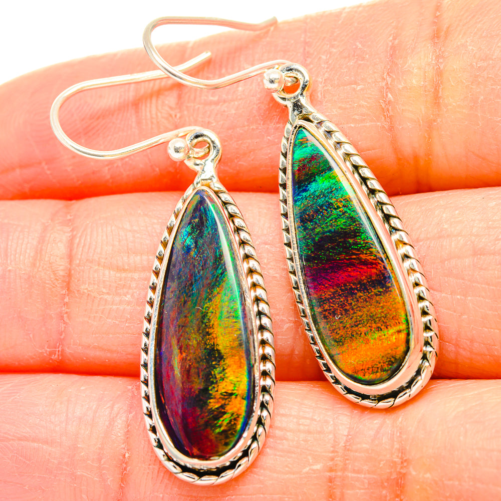 Aura Opal Earrings handcrafted by Ana Silver Co - EARR430610