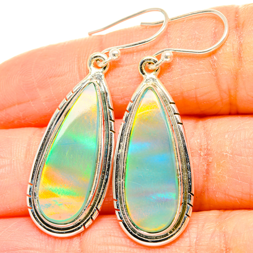 Aura Opal Earrings handcrafted by Ana Silver Co - EARR430613