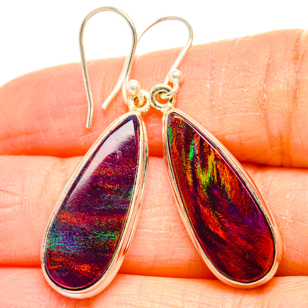 Aura Opal Earrings handcrafted by Ana Silver Co - EARR430614