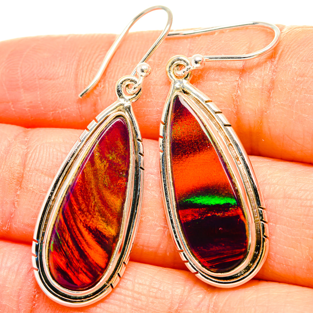Aura Opal Earrings handcrafted by Ana Silver Co - EARR430617