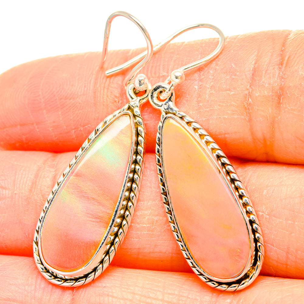 Aura Opal Earrings handcrafted by Ana Silver Co - EARR430622