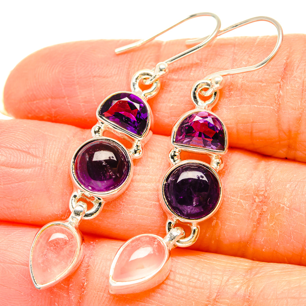 Amethyst Earrings handcrafted by Ana Silver Co - EARR430630