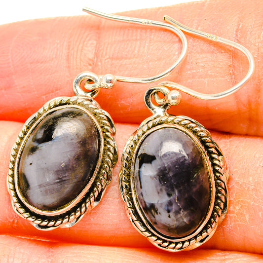 Gabbro Stone Earrings handcrafted by Ana Silver Co - EARR430641