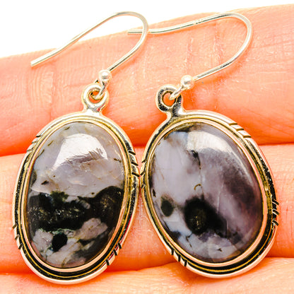 Gabbro Stone Earrings handcrafted by Ana Silver Co - EARR430651