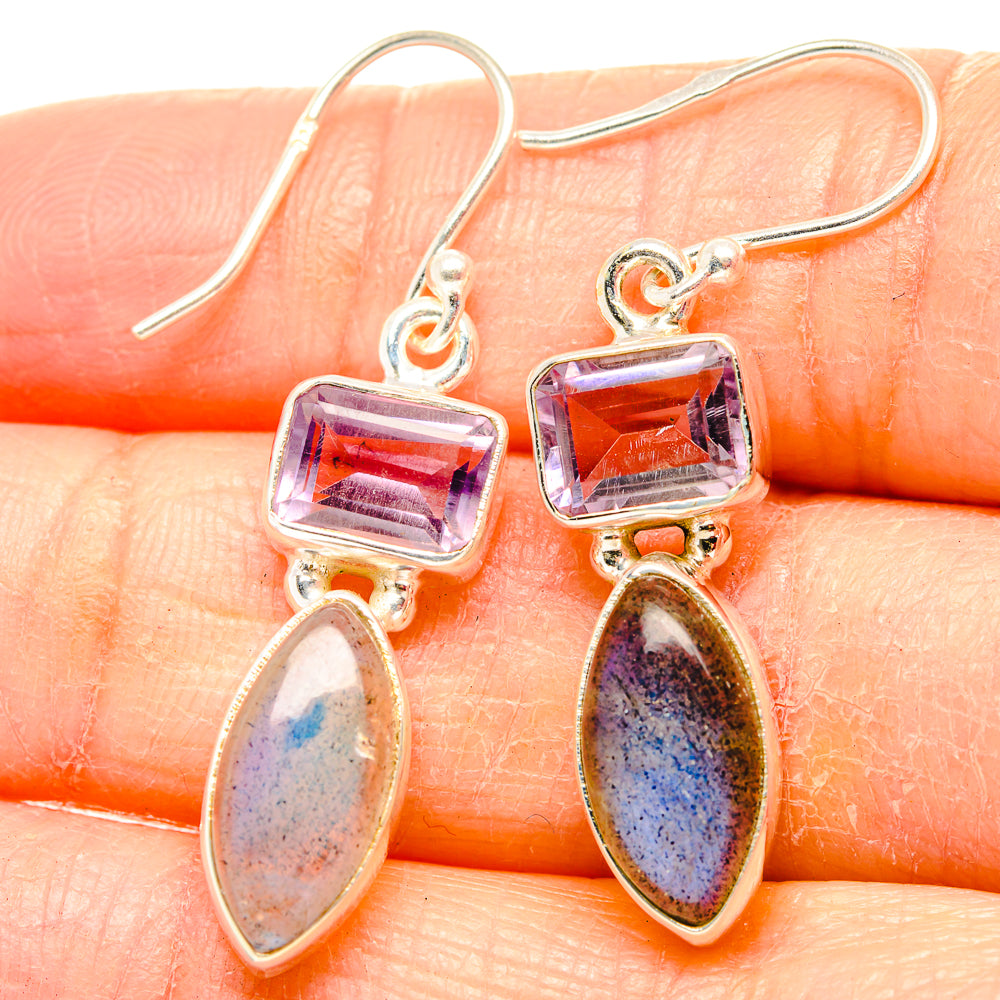 Labradorite Earrings handcrafted by Ana Silver Co - EARR430664