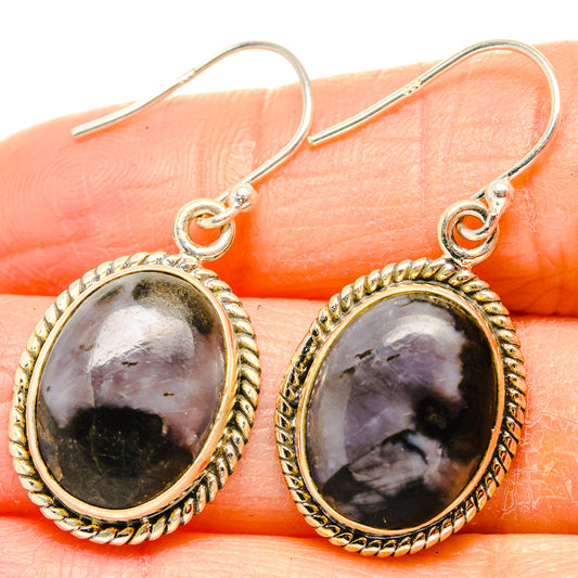Gabbro Stone Earrings handcrafted by Ana Silver Co - EARR430665