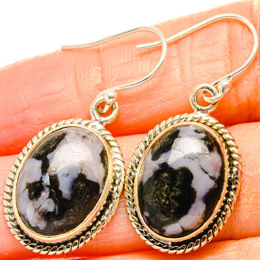 Gabbro Stone Earrings handcrafted by Ana Silver Co - EARR430670