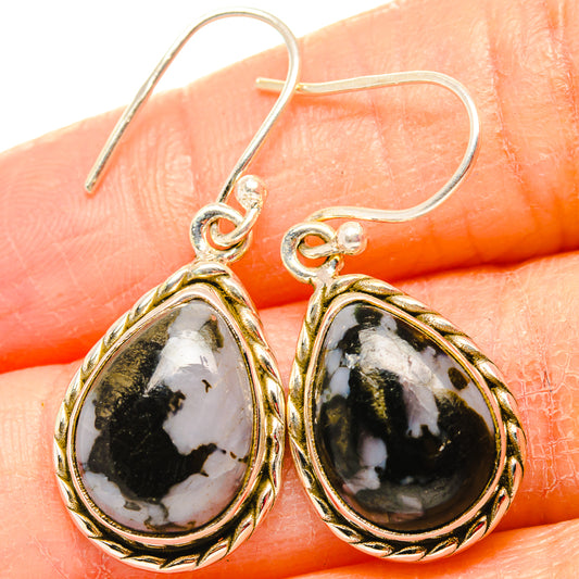 Gabbro Stone Earrings handcrafted by Ana Silver Co - EARR430674