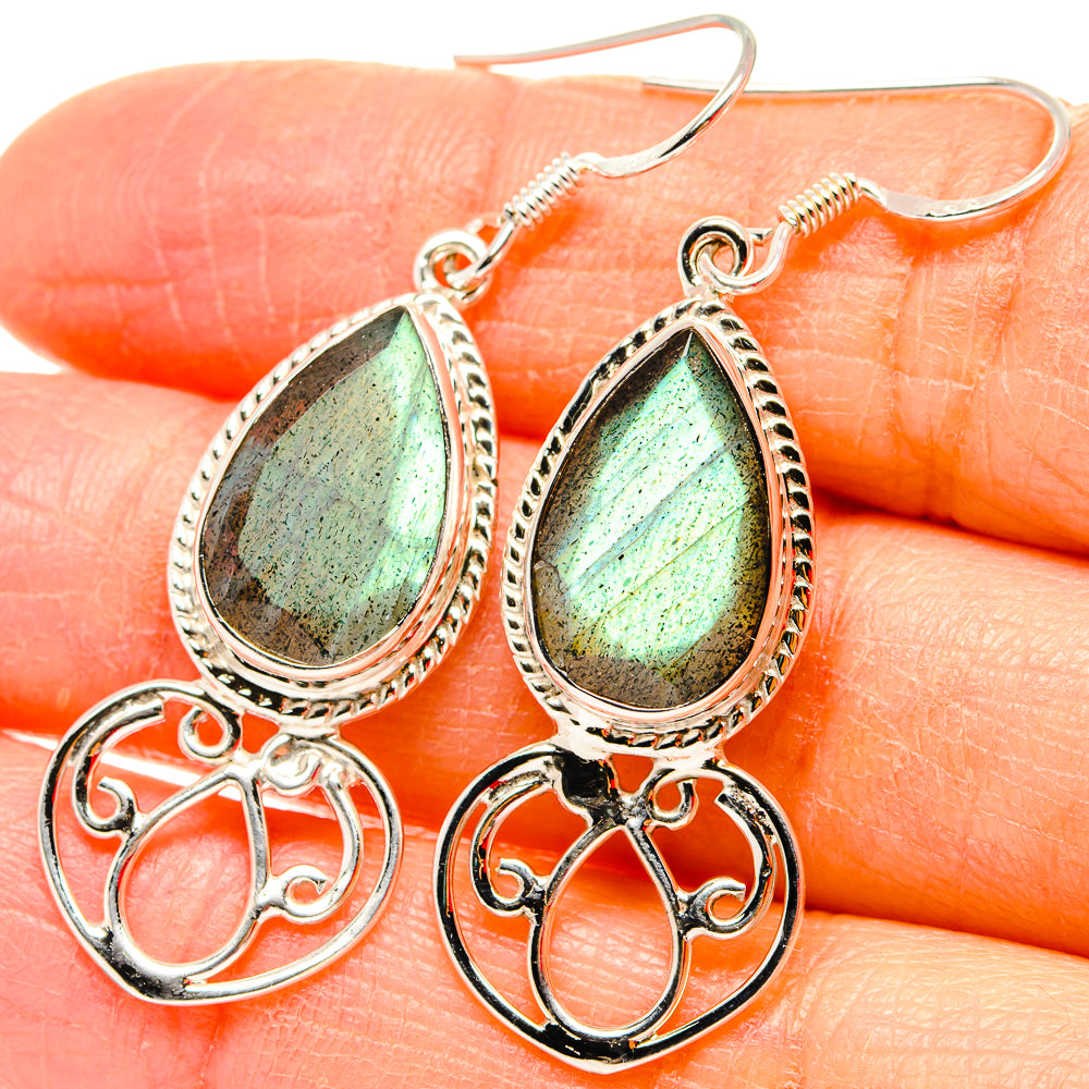 Labradorite Earrings handcrafted by Ana Silver Co - EARR430683