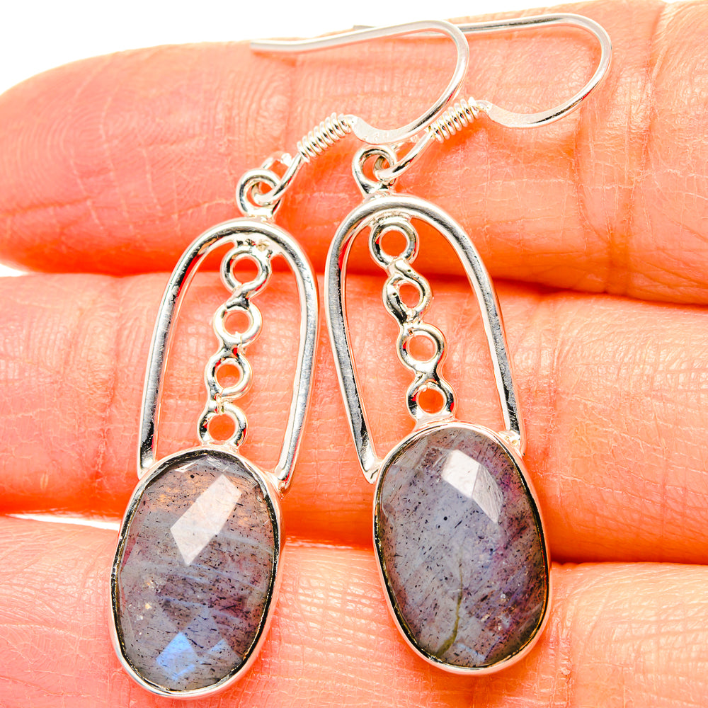 Labradorite Earrings handcrafted by Ana Silver Co - EARR430685