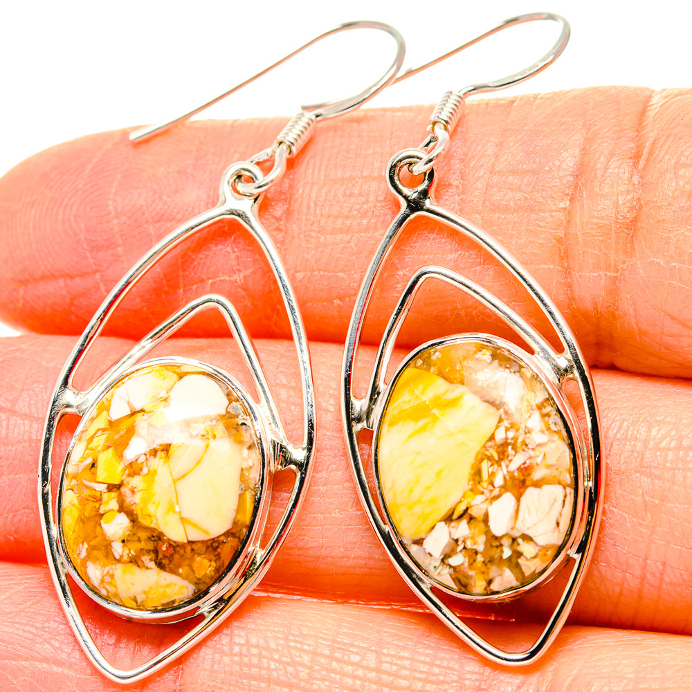 Brecciated Mookaite Earrings handcrafted by Ana Silver Co - EARR430686