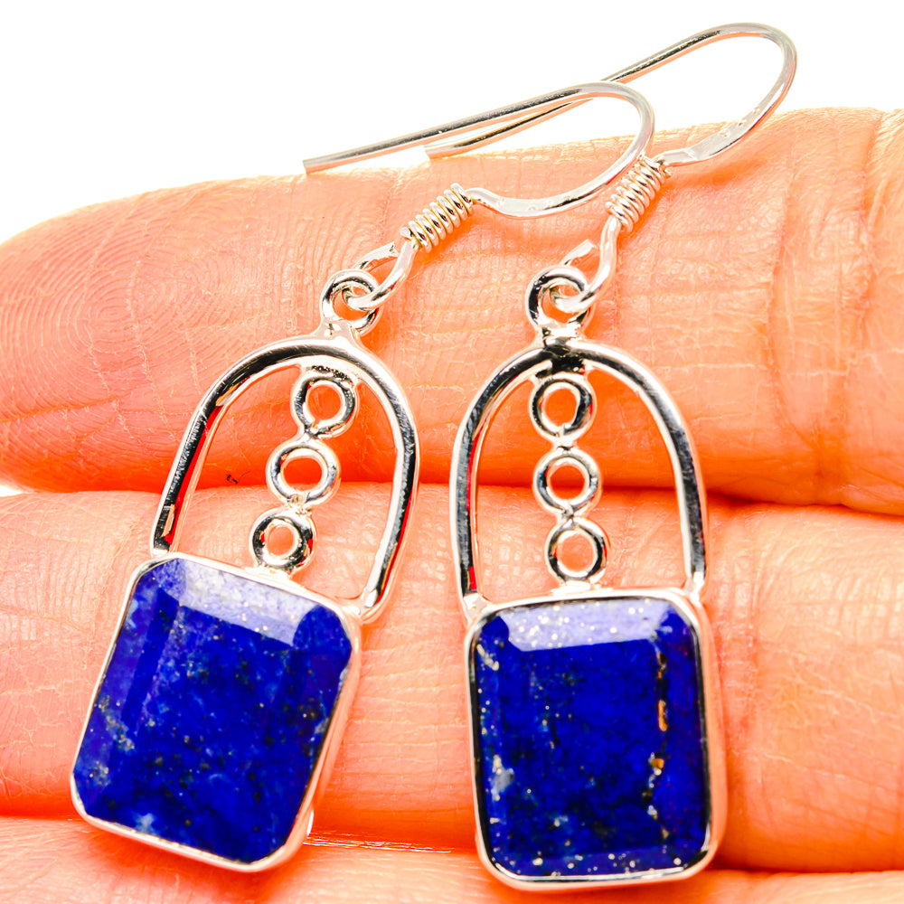 Lapis Lazuli Earrings handcrafted by Ana Silver Co - EARR430690