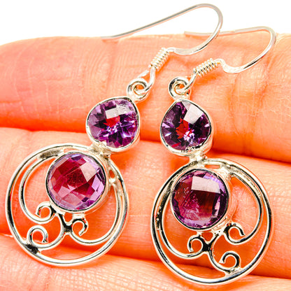 Amethyst Earrings handcrafted by Ana Silver Co - EARR430692