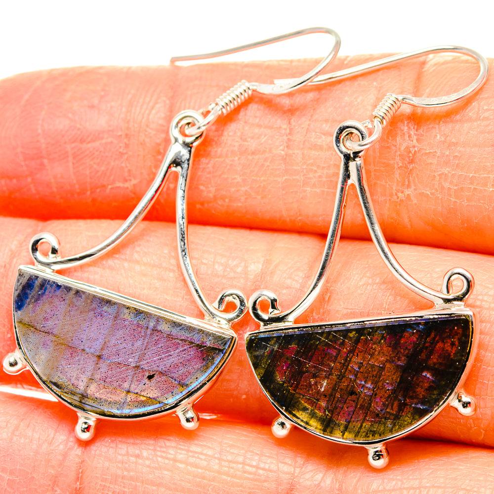 Labradorite Earrings handcrafted by Ana Silver Co - EARR430711
