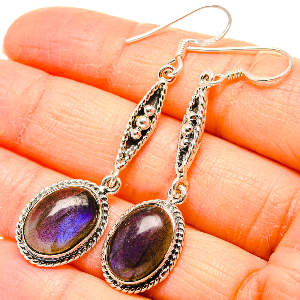 Labradorite Earrings handcrafted by Ana Silver Co - EARR430724