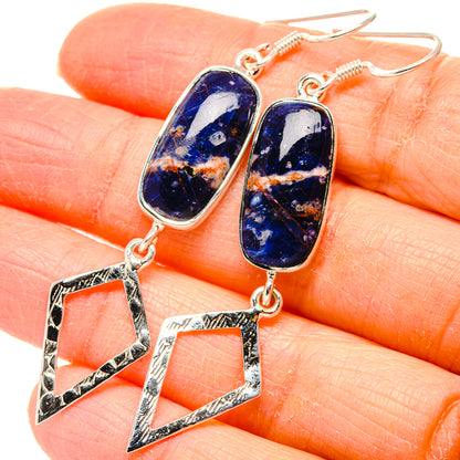 Sodalite Earrings handcrafted by Ana Silver Co - EARR430725