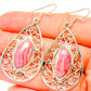 Rhodochrosite Earrings handcrafted by Ana Silver Co - EARR430726