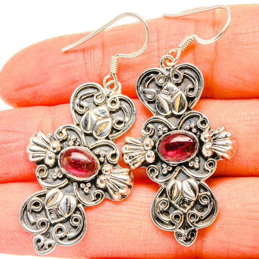 Pink Tourmaline Earrings handcrafted by Ana Silver Co - EARR430727