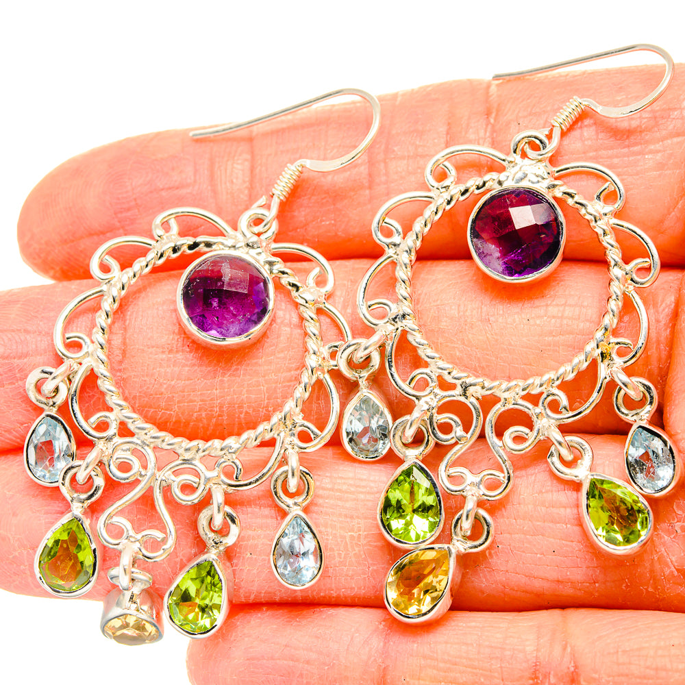 Amethyst Earrings handcrafted by Ana Silver Co - EARR430733