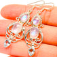 Rainbow Moonstone Earrings handcrafted by Ana Silver Co - EARR430742