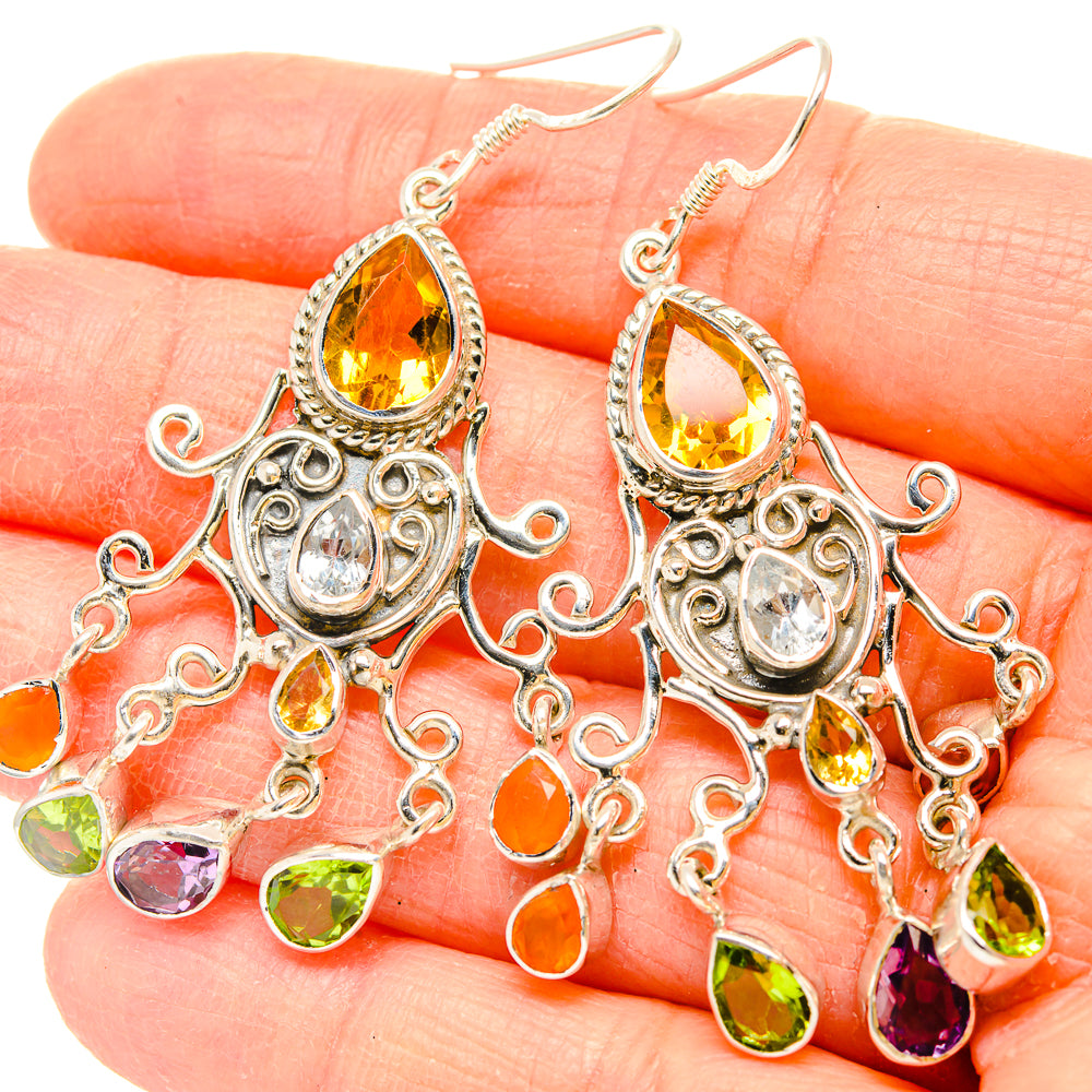 Citrine Earrings handcrafted by Ana Silver Co - EARR430747