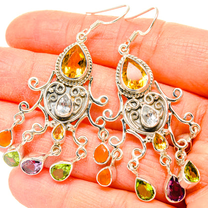 Citrine Earrings handcrafted by Ana Silver Co - EARR430747