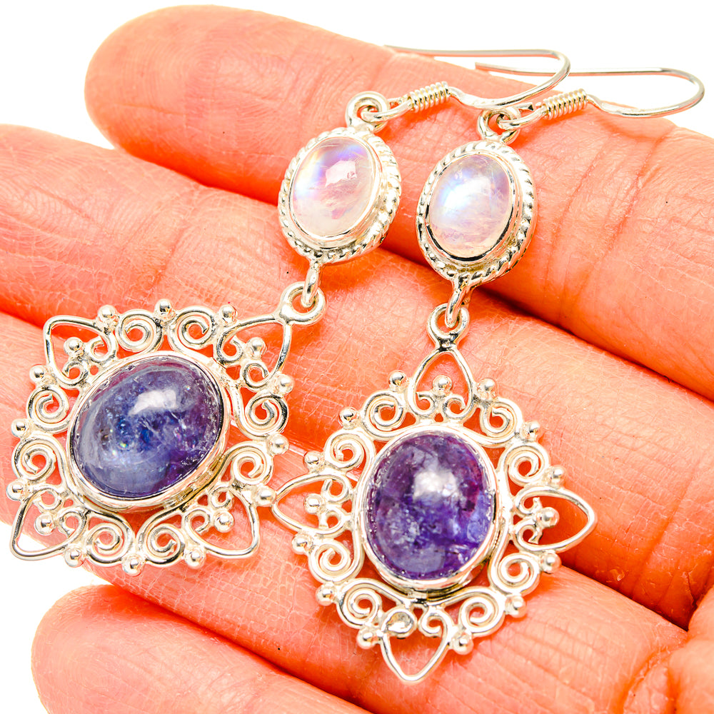Tanzanite Earrings handcrafted by Ana Silver Co - EARR430749